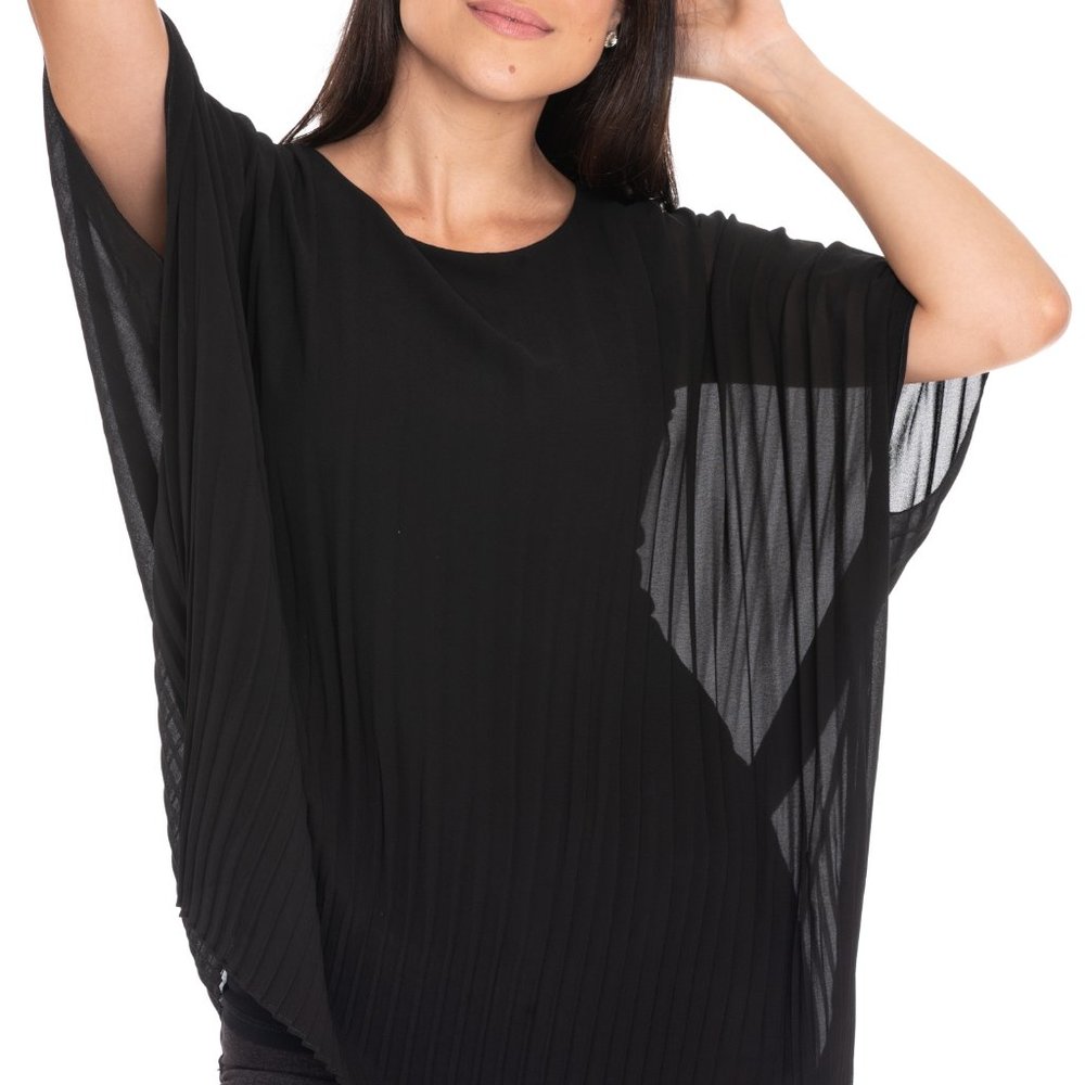 Vecceli Italy Gorgeous Luxe Plycee Tunic